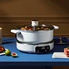 Blue Treasure Lift Hotpot Multi Functional Home Cooking Pot Electric Hotpot Steaming, Frying, Roasting, Stewed 5L 5