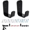 2pcs Hockey Stick Display Stand Acrylic Wall Mount Black Hockey Stick Supports Bracket Holder Horizontal Hanger 2