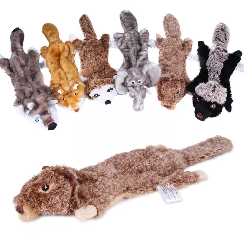 

Cute Pet Plush Toy Dog Sound Animal Shape Toy Interactive Dog Teeth Clean Chew Toy Pet Supplies For Small Large Dog Q1M2