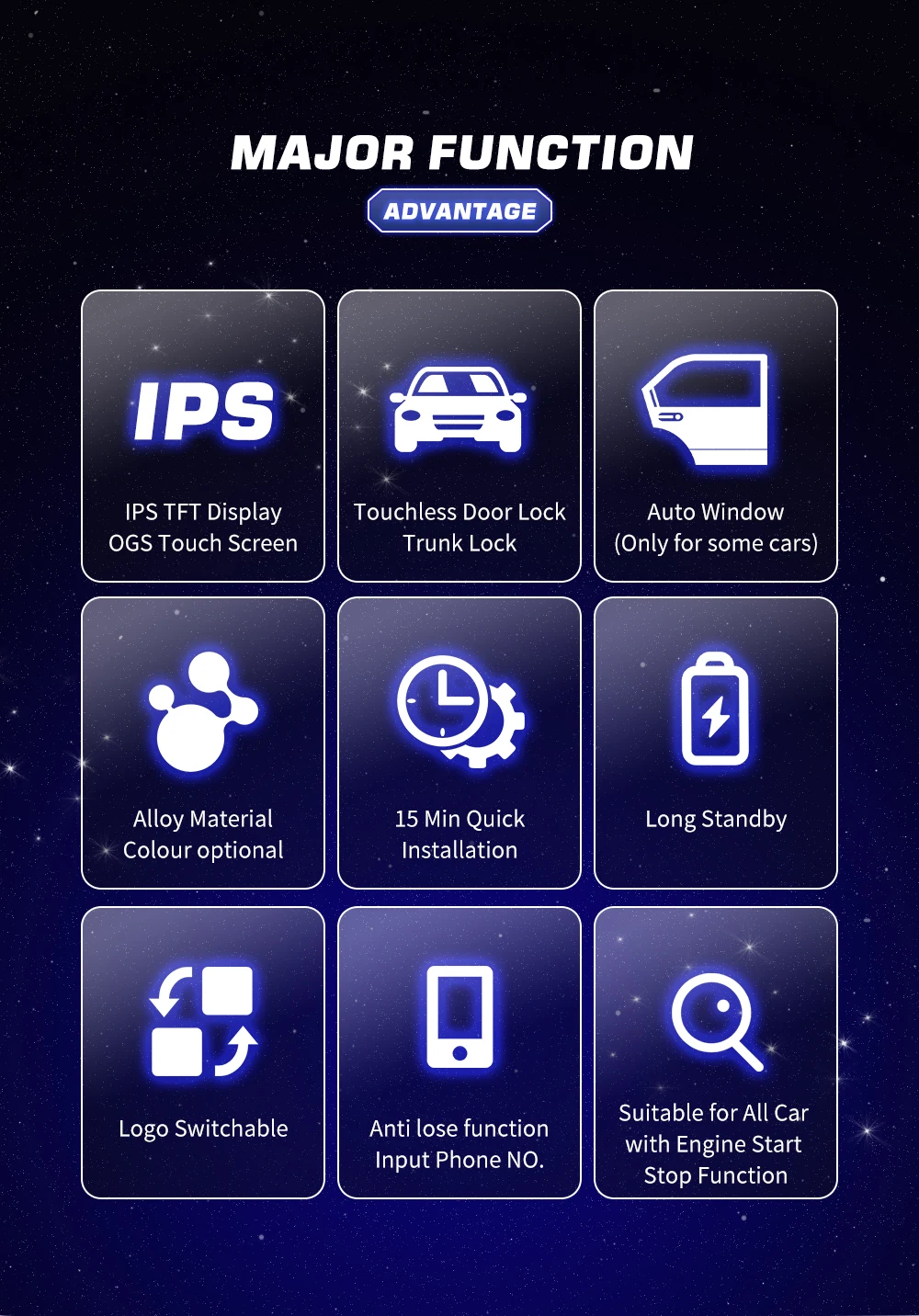 TK800A schermo LCD Smart Key LCD remoto modificato universale per BMW per Benz per Audi per Ford per Honda comodo accesso senza chiave - S6c46e95b577340ceacf45def94f21467s