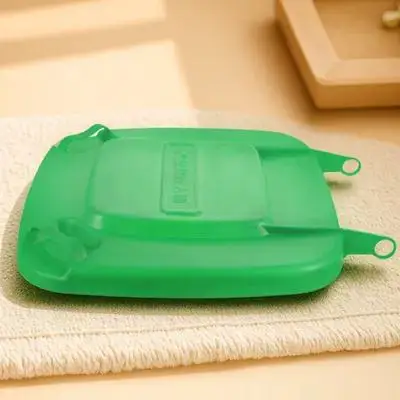 플라스틱 쓰레기통 뚜껑 튼튼한 위생 쓰레기통 커버 야외 쓰레기통 보호대 교체 부품 쓰레기통 뚜껑