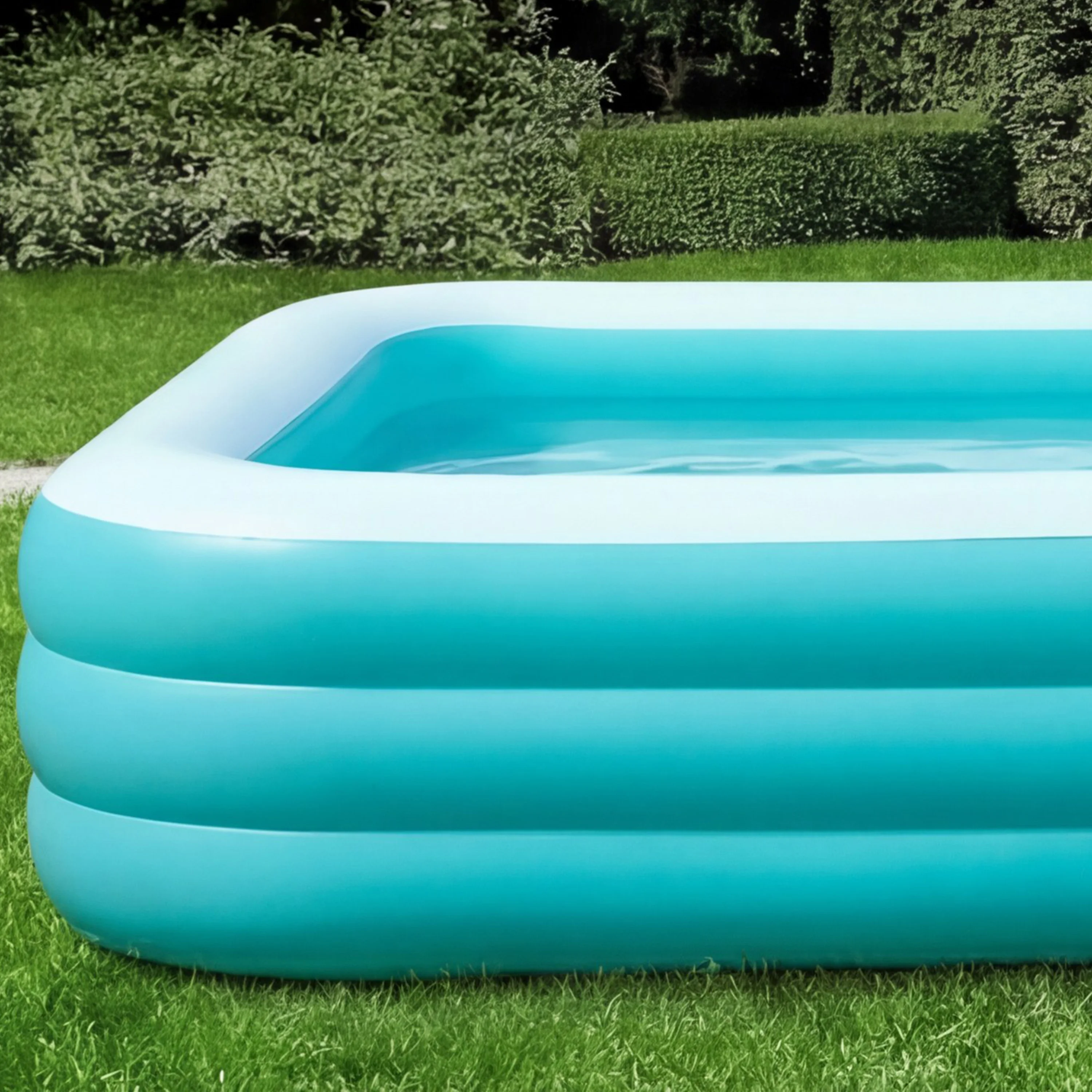 JOYFY 130 x 72 x 22 Zoll aufblasbarer Pool für Erwachsene mit Sitzen, robust und dick, oberirdisch, für Garten, Rasen, Party im Hinterhof – Detail 3