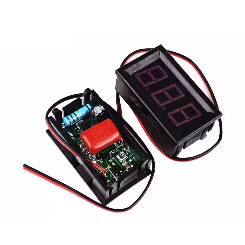 AC 70-500V 110V 220V 380V 0.56인치 LED 디지털 전압계 전압 측정기 전압 계측기 도구 2선식 빨간색 녹색 파란색 디스플레이