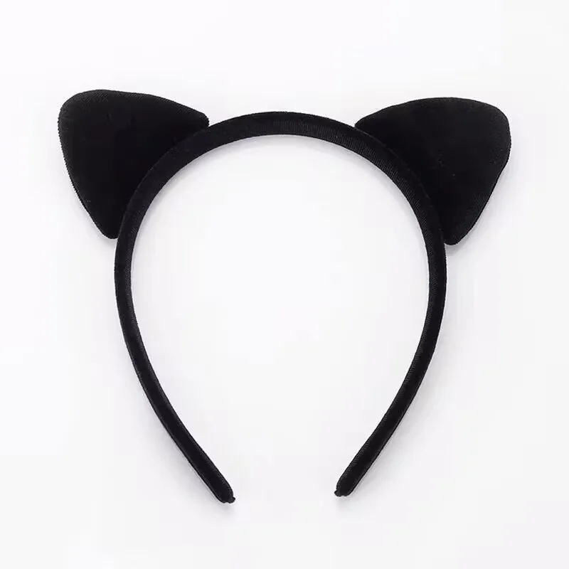 Korean Cute Cat Ear Headband Head Hoops Women Girls Simple Hair Bands Headbands Fashion Elastic Face Washing Bezel Headwear