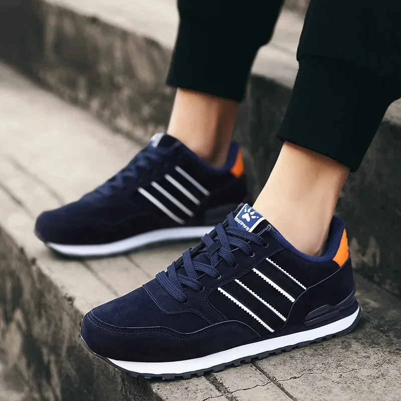 أحذية الجري الخريفية ذات السطح الجلدي للرجال أحذية...