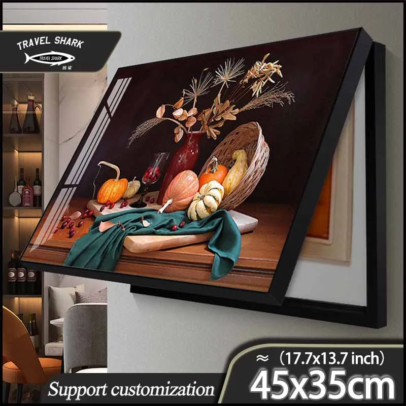 

Дорожная декоративная картина Акула, электрическая коробка, аксессуары, домашняя комната, Настенный декор, рамка для картины с печатным плакатом 45x35 см