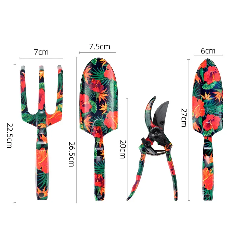 

New aluminum alloy garden tools set printing garden tools set combination tools garden tools