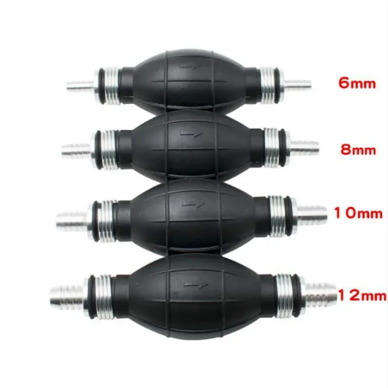 Universal Fuel Pump 1Pcs 6mm 8mm 10mm 12mm Rubber Aluminum Hand Fuel Pump Injector All Fuels For Car Motorcycle Outboard