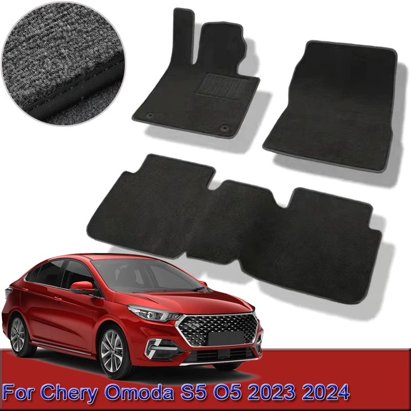 

For Chery Omoda S5 O5 2023 2024 Custom Car Floor Mats Waterproof Non-Slip Floor Mats Interior Carpets Rugs Foot Pads Accessory