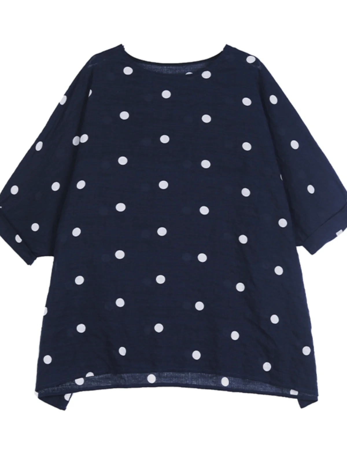 plus Size Cotton Linen T-irt Batwing Sve Slimming Loose Fit Summer New Sle for plus Size Women Commute Sle round Ne