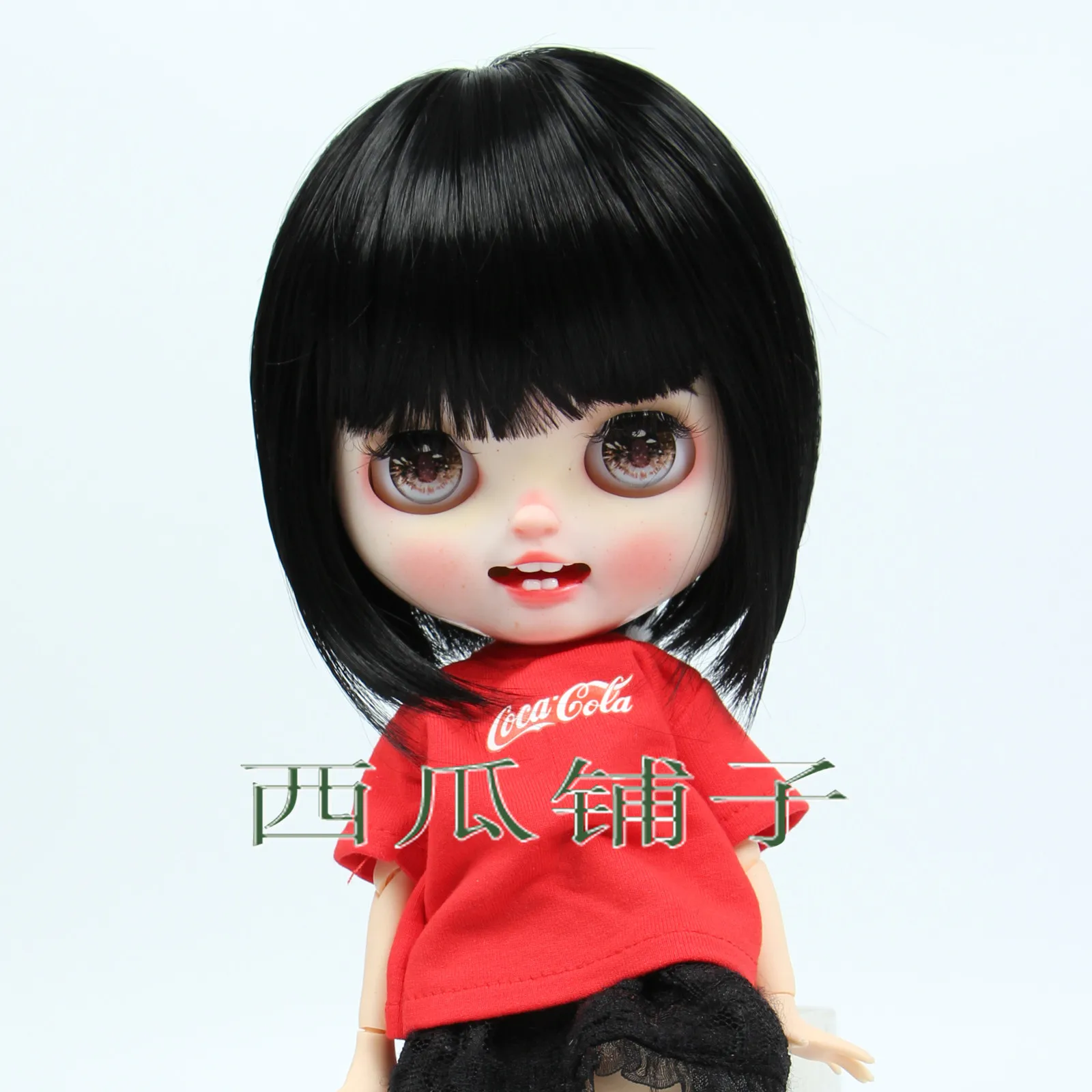 Blythe Little Doll Wig Short Hair Collection High Temperature Silk Hair Bjd Wig  Doll Accessories