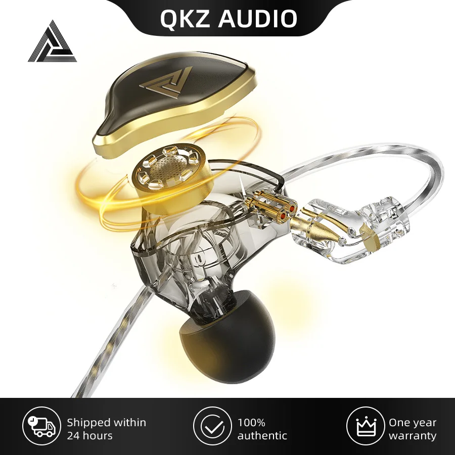 

Динамические наушники QKZ ZXD 1, Hi-Fi наушники-вкладыши с басами, Спортивная гарнитура с шумоподавлением, наушники-вкладыши