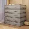 Long Flat Storage Bins Underbed Storage Bins Large Capacity Blankets Clothes Comforters Organizer Convenient Shoe Storage Organi 3