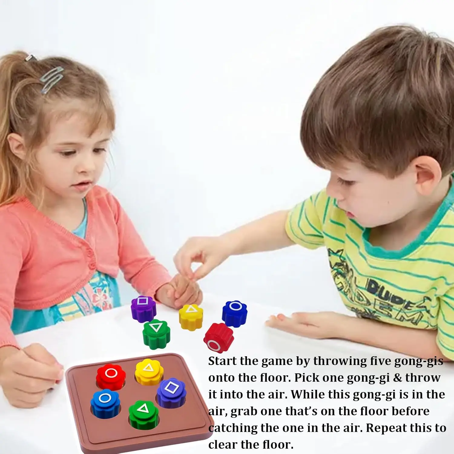 Fun Family Game Party Toys Bad Dog Gnaw Bones Pop Up Pirate Track Logic Board Game Gonggi Jack Stone Pebbles Family Party Game - Image 3