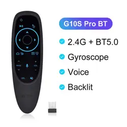 Smart Voice Remote Control Wireless Air Fly Mouse 2.4g G10 G10s Pro Gyroscope Ir Learning Compatible For Android Tv Box