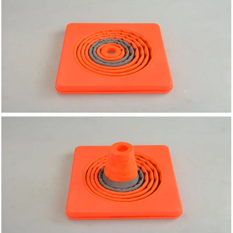 KOOJN 45CM Safe Parking Telescopic Road Cone Road Warning Cone with Light Emergency Reflective Barrier