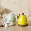 1000ML Electric Kettle Gooseneck Hand Brew Coffee Pot 1350W Slender Fine-mouth Jug 304 Stainless Steel Teapot Kettles 220V 3