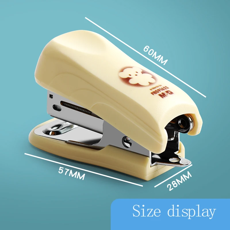 M&G Mini Stapler Set Portable Color Paper Binding Machine Uses 24/6 26/6 Staples Fashionable Stationery Office Supplies