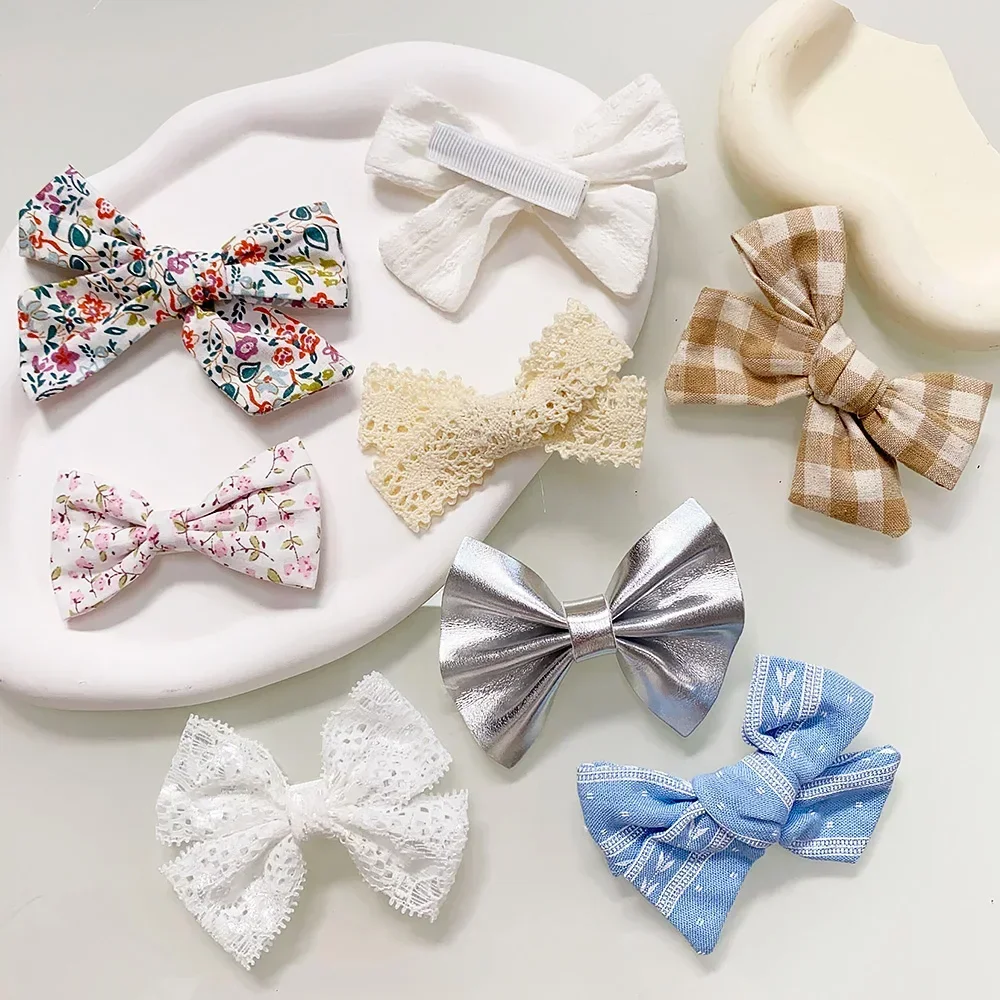 Hair Accessories 4/5Pcs Baby Hairpin for Girls Print Ribbon Barrette Kids Hair Clip hair clips hair ribbon accessories hair accessories