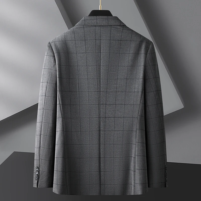 Fashionable Middle-Aged Large Size Suit XL-9XL Handsome Banquet High Quality Business Casual Loose Fit Jacket for plus Size Men