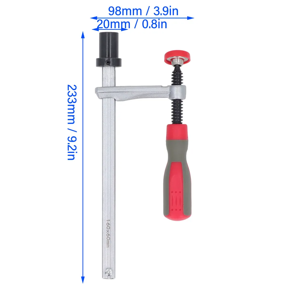 2PCS Bench Dogs Clamp 19mm Red Color Adjustable MFT Table Hold Down Clamp