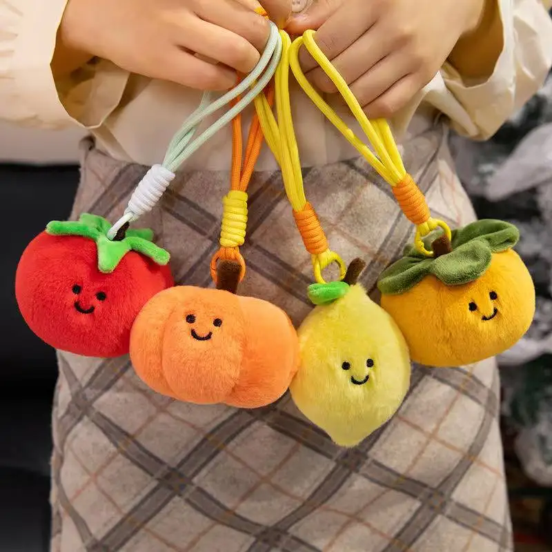 Hot Kawaii Cartoon Fruit Series Plush Doll Cute Vegetable Corn Eggplant Pitaya Peach Pear Banana Watermelon Plush Toy Home Decor