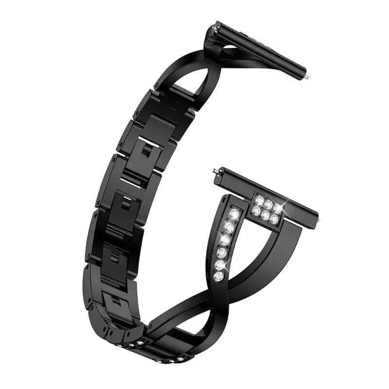 Luxury Stainless Steel Alloy Watchband - 20mm Elegant Metal Bracelet Strap