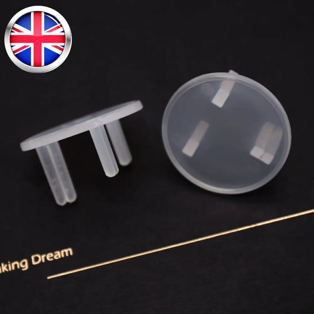 UK Power Socket Guard Protector Plug Cover Outlet Safety Baby Cover 10Pcs socket covers