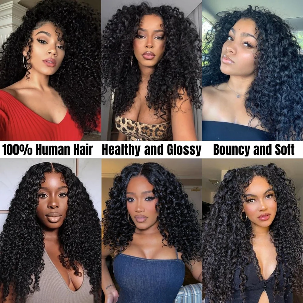 Burmese Curly Real Human Hair Extensions Spiral Hair Quick Weave Bundles For Wholesale Full Head Sew In Weft Hair Natural Black