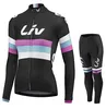 LIV 2024 Women Autumn Cycling Jersey Set Long Sleeve Breathable Clothing MTB Maillot Ropa Ciclismo Bicycle Outdoor Sportswear 6