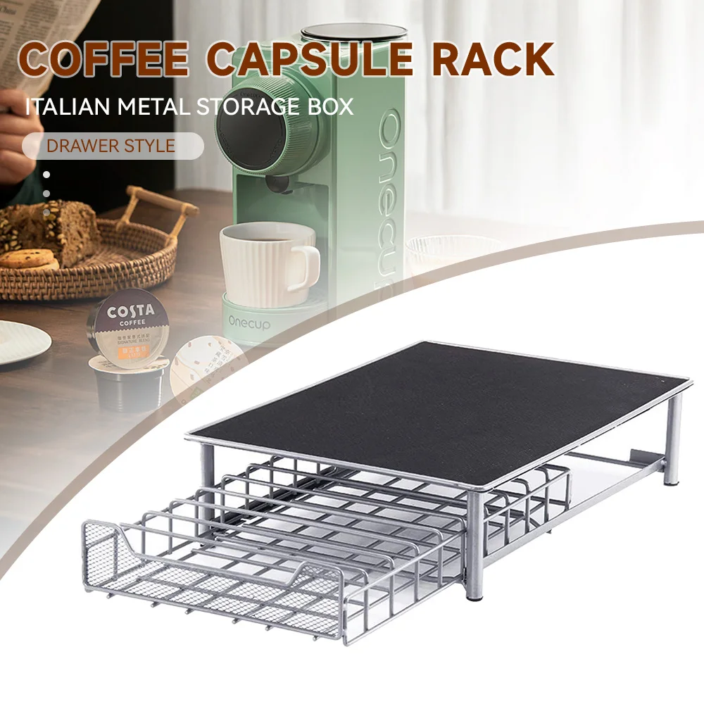 

Coffee Capsules Pod Holder For Dolce Gusto/Tassimo/Nespresso Capsules Storage Coffee Capsules Organizer Drawer Capsual Rack