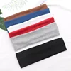 Cotton Solid Color Sports Headbands Gym Running Yoga Sweat Hair Bands High Elastic Makeup Women Tennis Hairband Hair Accessories