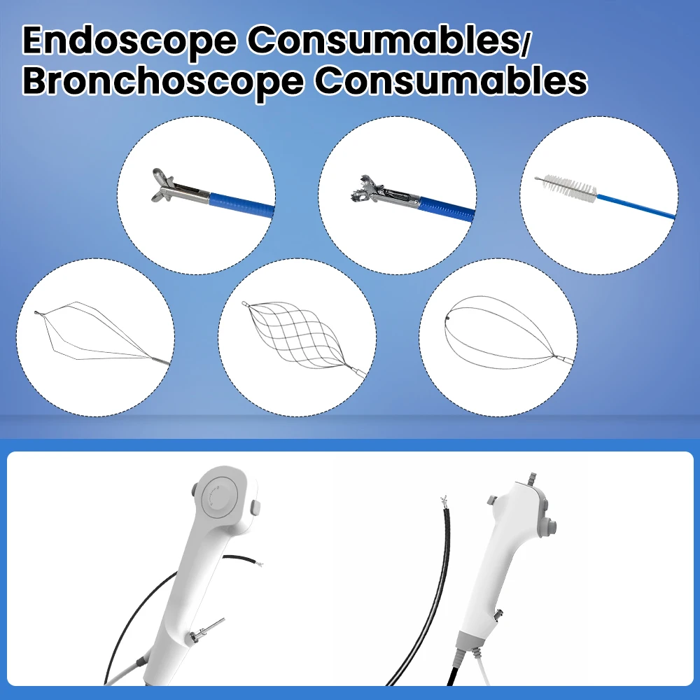 ≥1.2mm Veterinary Endoscope Camera Accessories Foreign Body Forceps Biopsy Force