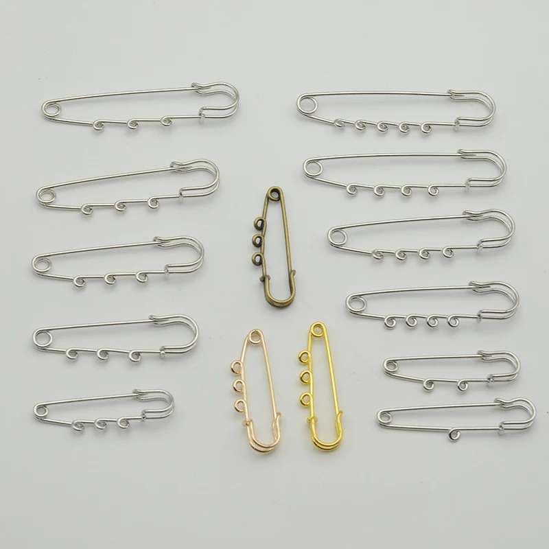 30 Pz 5Cm 6Cm 6.5Cm 7Cm 7.5Cm Spilla Da Balia In Metallo Con Cerchi Per Perni Kilt Fai Da Te Spilla Spilla Schienali
