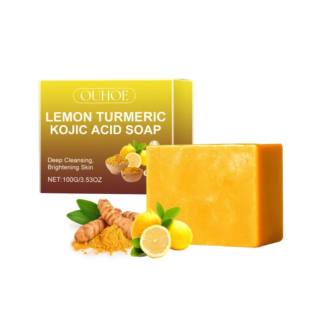 Lemon Turmeric Kojic Acid Brightening Soap
