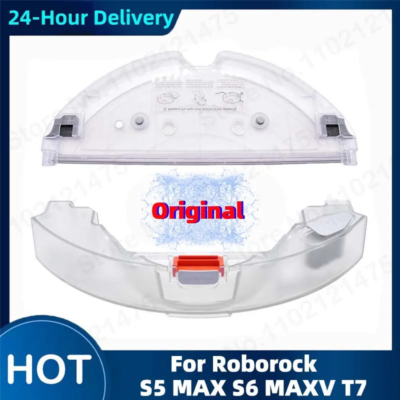 For Original Roborock S5MAX S50MAX S55MAX S6Maxv T7 Electric Control Water Tank Part Vacuum Cleaner Water Tank Tray Accessories