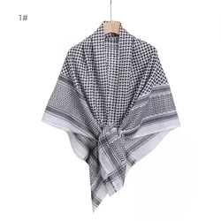 Arab Shemagh Tactical Desert Scarf with Agal Rope (Black scarf)