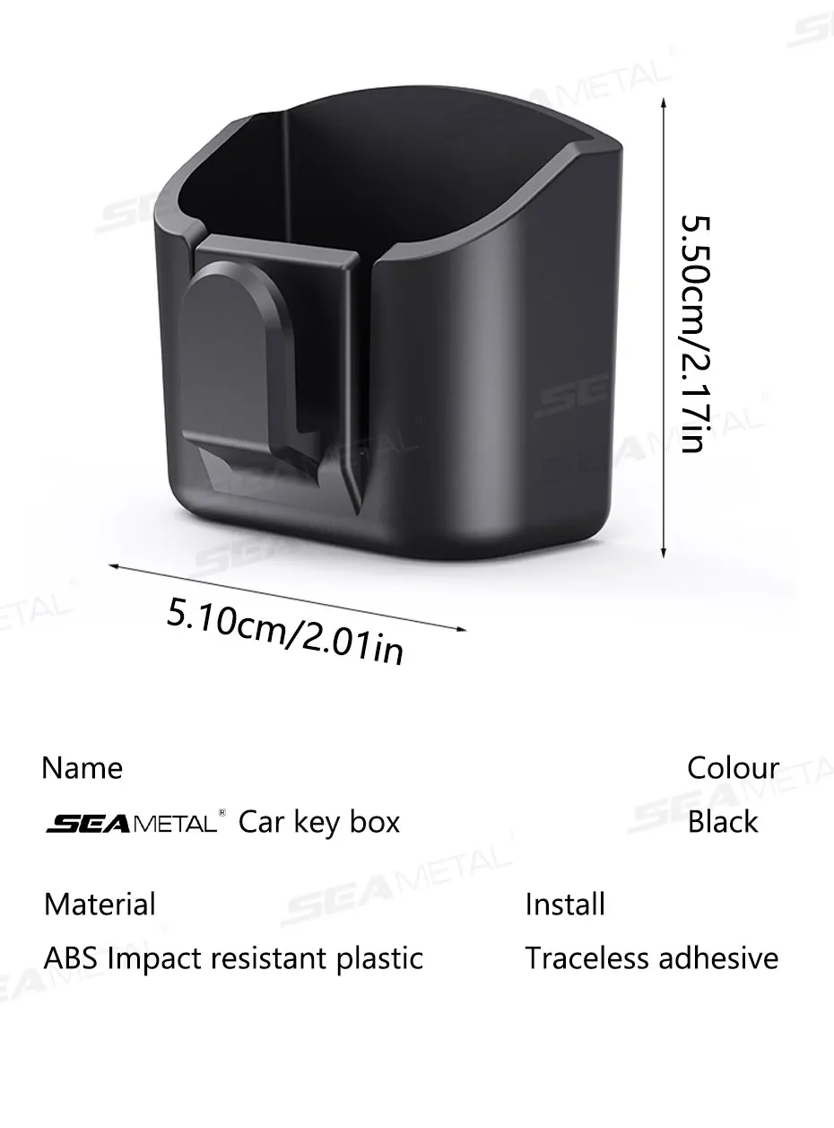 SEAMETAL Autohaken, Schlüsselhalter, Clip, multifunktionaler Autoschlüssel-Organizer, selbstklebende Halterung, Kartenhalter für Auto-Innenzubehör – Detail 10