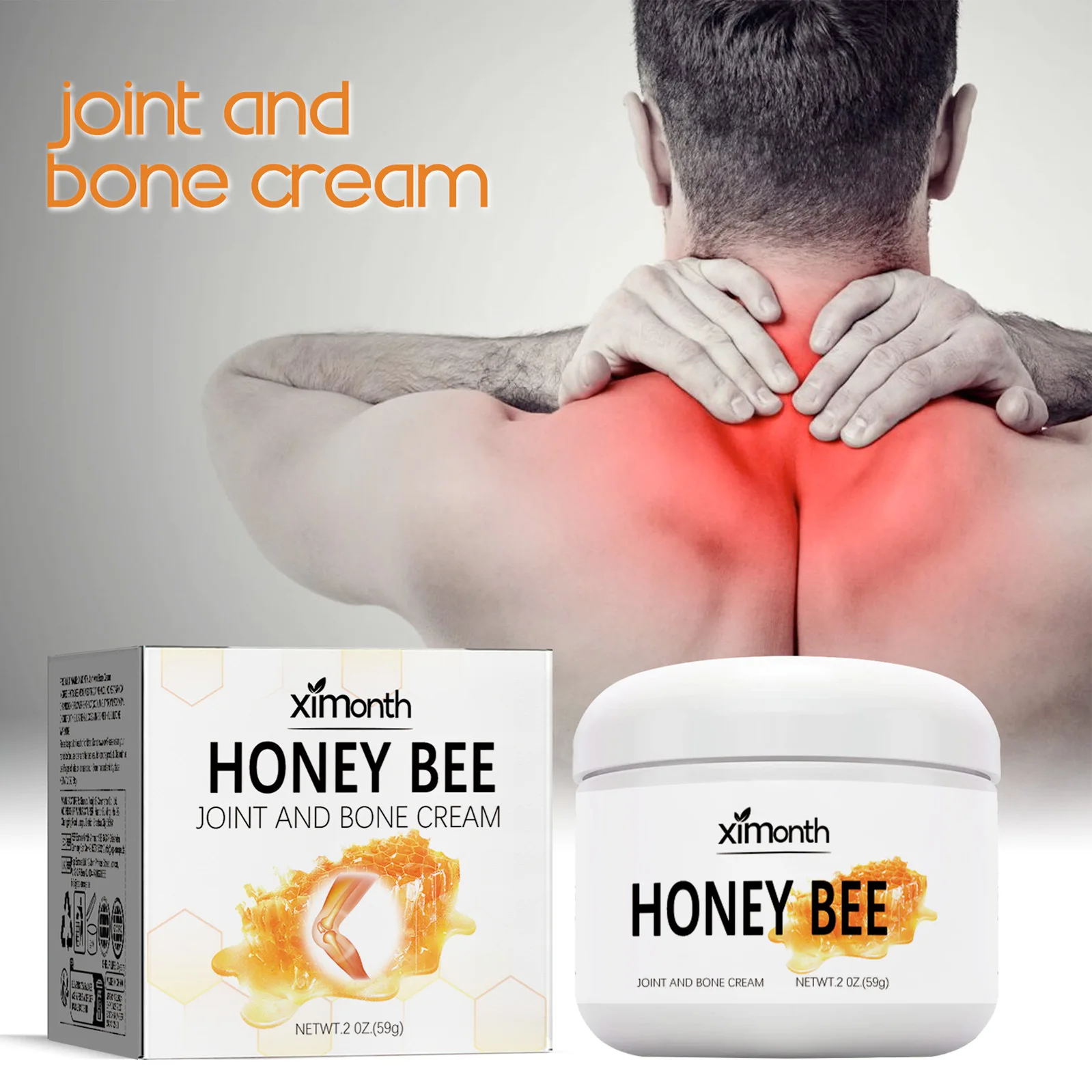 Joint Bone Cream Bee Venom Pain and Bone Healing Cream Massage Care for Joint Shoulder and Neck Pain Relaxation Treatment
