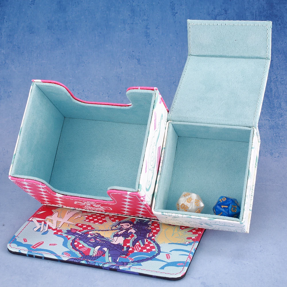 LOL-Jinx Deck Box Dicewinder for MTG Riftbound,Fits 100 Double