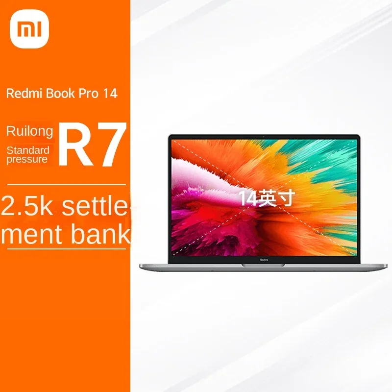 

Xiaomi Redmi Book Pro14 15 Laptop 3.2K 120Hz 14inch Screen Intel Core i7-12650H/i5-12450H MX550 16GB+512GB Ultraslim PC Notebook