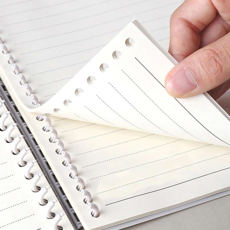 30 Holes Loose-leaf Binding Ring Spring Spiral Rings Plastic Binder Strip For A4 Paper Notebook Stationery Office Supplies