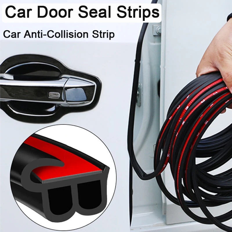 

5/10m Car Door Anti-Collision Sealing Strip Door Edge Sealing Guard For Car Hood Trunk Noise Insulation Trim Auto Accessories