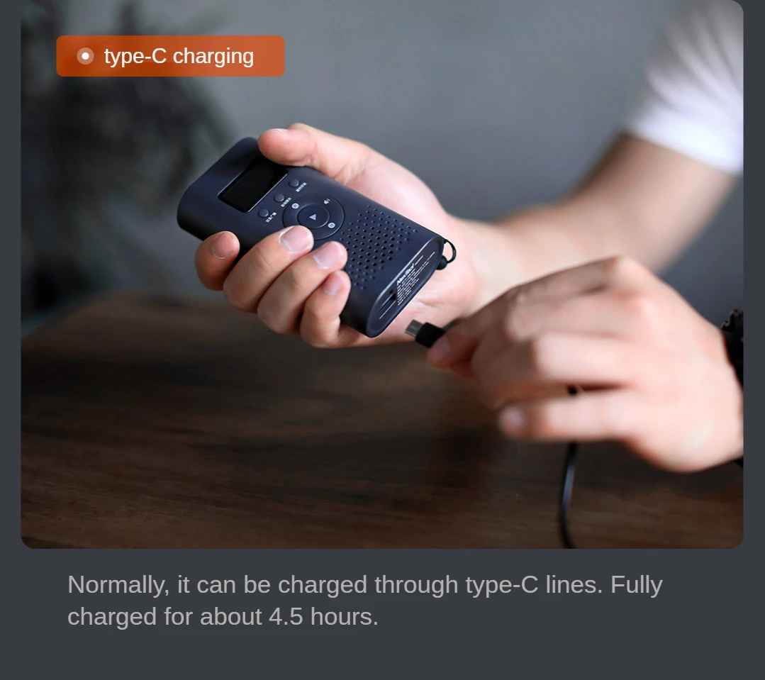 NexTool 6 In 1 Emergency Radio Hand Crank Portable Weather Radio with 4500mAh Power Bank