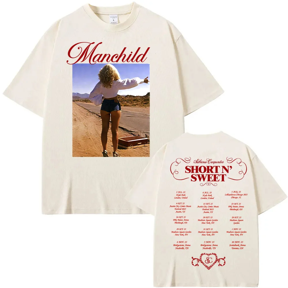 Sabrina Carpenter - Manchild T Shirt Sleeve Fashion Tee-shirt