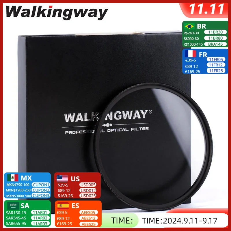 Walkingway UV Filter 77mm 67mm 55mm uv filter camera lens filter photography filter For DSLR Camera