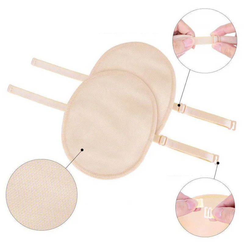 Underarm Sweat Pads 1 Pair Washable Absorbing Guards Dress Perspiration Deodorant