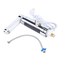 Tuyau de chauffage en acier inoxydable, robinet électrique, entrée d'eau souterraine, affichage numérique LED, 3 secondes de chaleur rapide, 25-55 ℃, 3000W 4