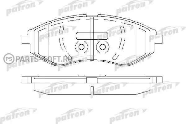 PATRON PBP1699 Колодки тормозные дисковые передние CHEVROLET AVEO 2006 \ KALOS 2005- DWOO 2002- 2002-2005 |