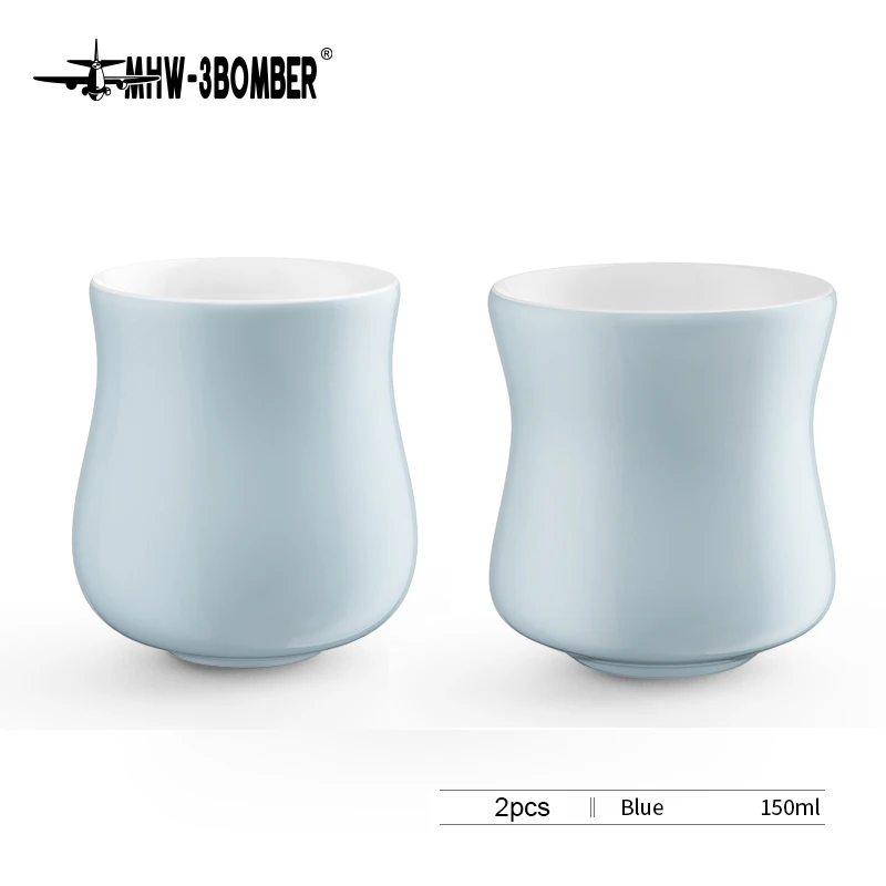 2pcs Blue cup